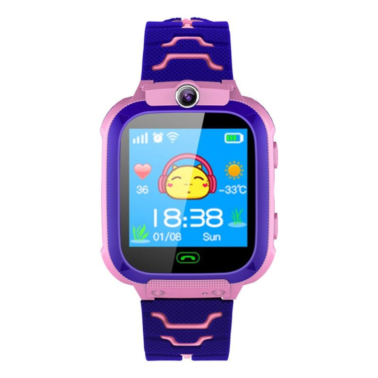 Q12 Smartwatch mit 1,44-Zoll-Farbdisplay für Kinder, nicht wasserdicht, unterstützt LBS-Ortung, Zwei-Wege-Wahl, SOS, Sprachüberwachung und die Setracker-App.