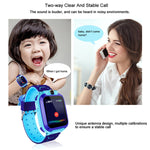 Q12 Smartwatch mit 1,44-Zoll-Farbdisplay für Kinder, nicht wasserdicht, unterstützt LBS-Ortung, Zwei-Wege-Wahl, SOS, Sprachüberwachung und die Setracker-App.