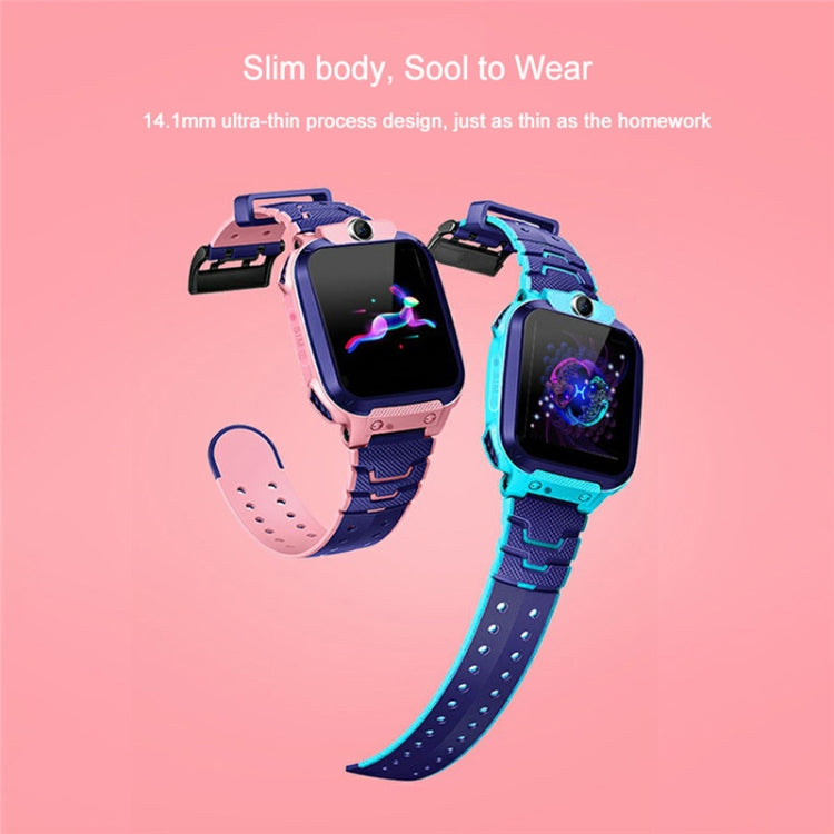 Q12 Smartwatch mit 1,44-Zoll-Farbdisplay für Kinder, nicht wasserdicht, unterstützt LBS-Ortung, Zwei-Wege-Wahl, SOS, Sprachüberwachung und die Setracker-App.