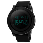 SKMEI 1142 Multifunktionale Herren Outdoor Sport Wasserdichte Digitaluhr mit Nachtleuchtfunktion und Silikonarmband