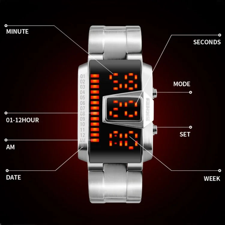 SKMEI 1179 Multifunktionale Herren Outdoor Sport Nachtleuchtende Wasserdichte LED Digitaluhr