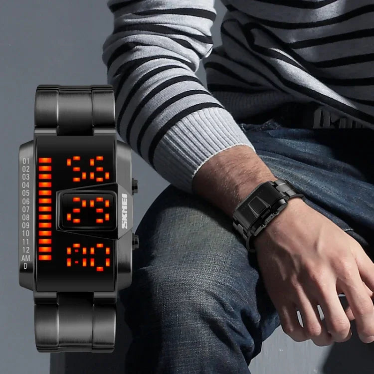 SKMEI 1179 Multifunktionale Herren Outdoor Sport Nachtleuchtende Wasserdichte LED Digitaluhr