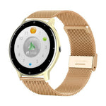 ZL02D 1,28 Zoll IP67 Wasserdichte Smartwatch mit Stahlband Unterstützung der Herzfrequenzüberwachung, Stahlband (Blau), Stahlband (Schwarz), Stahlband (Pink), Stahlband (Gold)