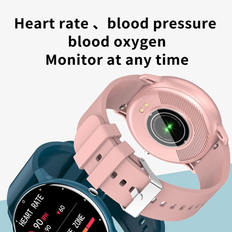 ZL02D 1,28 Zoll IP67 Wasserdichte Smartwatch mit Stahlband Unterstützung der Herzfrequenzüberwachung, Stahlband (Blau), Stahlband (Schwarz), Stahlband (Pink), Stahlband (Gold)
