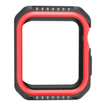 Stoßfeste, zweifarbige Schutzhülle für Smartwatches für Apple Watch Series 3 / 2 / 1 38mm, für Apple Watch Series 3 / 2 / 1 38mm (Schwarz Gelb), für Apple Watch Series 3 / 2 / 1 38mm (Rot Schwarz), für Apple Watch Series 3 / 2 / 1 38mm (Weiß Blau)