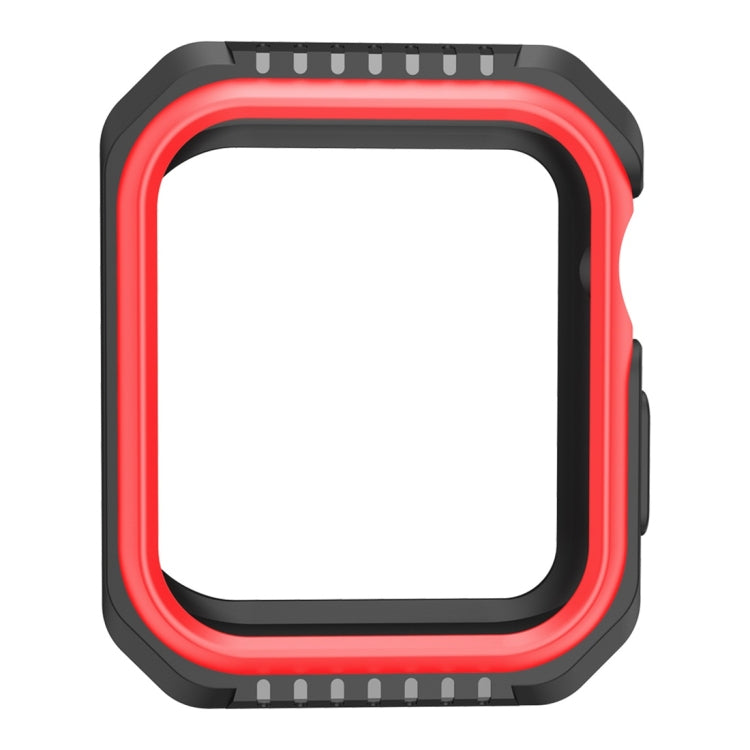 Stoßfeste, zweifarbige Schutzhülle für Smartwatches für Apple Watch Series 3 / 2 / 1 38mm, für Apple Watch Series 3 / 2 / 1 38mm (Schwarz Gelb), für Apple Watch Series 3 / 2 / 1 38mm (Rot Schwarz), für Apple Watch Series 3 / 2 / 1 38mm (Weiß Blau)