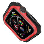 Stoßfeste, zweifarbige Schutzhülle für Smartwatches für Apple Watch Series 3 / 2 / 1 38mm, für Apple Watch Series 3 / 2 / 1 38mm (Schwarz Gelb), für Apple Watch Series 3 / 2 / 1 38mm (Rot Schwarz), für Apple Watch Series 3 / 2 / 1 38mm (Weiß Blau)