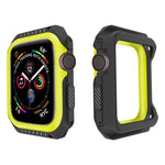 Stoßfeste, zweifarbige Schutzhülle für Smartwatches für Apple Watch Series 3 / 2 / 1 38mm, für Apple Watch Series 3 / 2 / 1 38mm (Schwarz Gelb), für Apple Watch Series 3 / 2 / 1 38mm (Rot Schwarz), für Apple Watch Series 3 / 2 / 1 38mm (Weiß Blau)