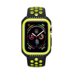 Stoßfeste, zweifarbige Schutzhülle für Smartwatches für Apple Watch Series 3 / 2 / 1 38mm, für Apple Watch Series 3 / 2 / 1 38mm (Schwarz Gelb), für Apple Watch Series 3 / 2 / 1 38mm (Rot Schwarz), für Apple Watch Series 3 / 2 / 1 38mm (Weiß Blau)
