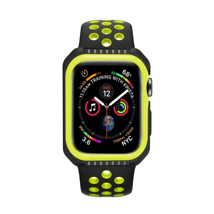 Stoßfeste, zweifarbige Schutzhülle für Smartwatches für Apple Watch Series 3 / 2 / 1 38mm, für Apple Watch Series 3 / 2 / 1 38mm (Schwarz Gelb), für Apple Watch Series 3 / 2 / 1 38mm (Rot Schwarz), für Apple Watch Series 3 / 2 / 1 38mm (Weiß Blau)