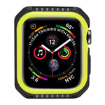 Stoßfeste, zweifarbige Schutzhülle für Smartwatches für Apple Watch Series 3 / 2 / 1 38mm, für Apple Watch Series 3 / 2 / 1 38mm (Schwarz Gelb), für Apple Watch Series 3 / 2 / 1 38mm (Rot Schwarz), für Apple Watch Series 3 / 2 / 1 38mm (Weiß Blau)