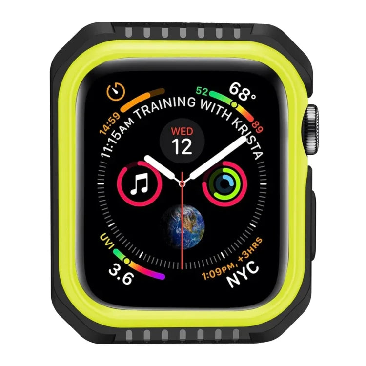 Stoßfeste, zweifarbige Schutzhülle für Smartwatches für Apple Watch Series 3 / 2 / 1 38mm, für Apple Watch Series 3 / 2 / 1 38mm (Schwarz Gelb), für Apple Watch Series 3 / 2 / 1 38mm (Rot Schwarz), für Apple Watch Series 3 / 2 / 1 38mm (Weiß Blau)