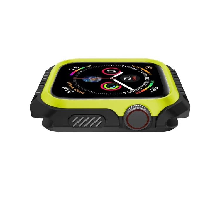 Stoßfeste, zweifarbige Schutzhülle für Smartwatches für Apple Watch Series 3 / 2 / 1 38mm, für Apple Watch Series 3 / 2 / 1 38mm (Schwarz Gelb), für Apple Watch Series 3 / 2 / 1 38mm (Rot Schwarz), für Apple Watch Series 3 / 2 / 1 38mm (Weiß Blau)