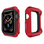 Stoßfeste, zweifarbige Schutzhülle für Smartwatches für Apple Watch Series 3 / 2 / 1 38mm, für Apple Watch Series 3 / 2 / 1 38mm (Schwarz Gelb), für Apple Watch Series 3 / 2 / 1 38mm (Rot Schwarz), für Apple Watch Series 3 / 2 / 1 38mm (Weiß Blau)