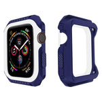 Stoßfeste, zweifarbige Schutzhülle für Smartwatches für Apple Watch Series 3 / 2 / 1 38mm, für Apple Watch Series 3 / 2 / 1 38mm (Schwarz Gelb), für Apple Watch Series 3 / 2 / 1 38mm (Rot Schwarz), für Apple Watch Series 3 / 2 / 1 38mm (Weiß Blau)