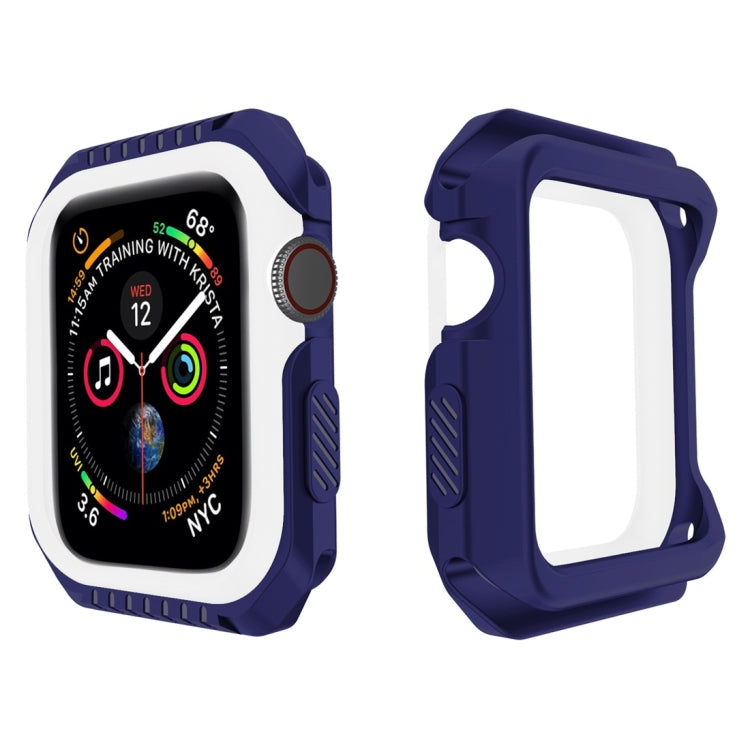 Stoßfeste, zweifarbige Schutzhülle für Smartwatches für Apple Watch Series 3 / 2 / 1 38mm, für Apple Watch Series 3 / 2 / 1 38mm (Schwarz Gelb), für Apple Watch Series 3 / 2 / 1 38mm (Rot Schwarz), für Apple Watch Series 3 / 2 / 1 38mm (Weiß Blau)