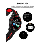 N6 Smartwatch mit 1,3-Zoll-TFT-Bildschirm, MTK2502C-Prozessor, Bluetooth 4.0, Silikonarmband, unterstützt Herzfrequenzmessung, Schrittzähler, Schlafüberwachung und Bewegungserinnerung. Erhältlich in Rot und Gelb.