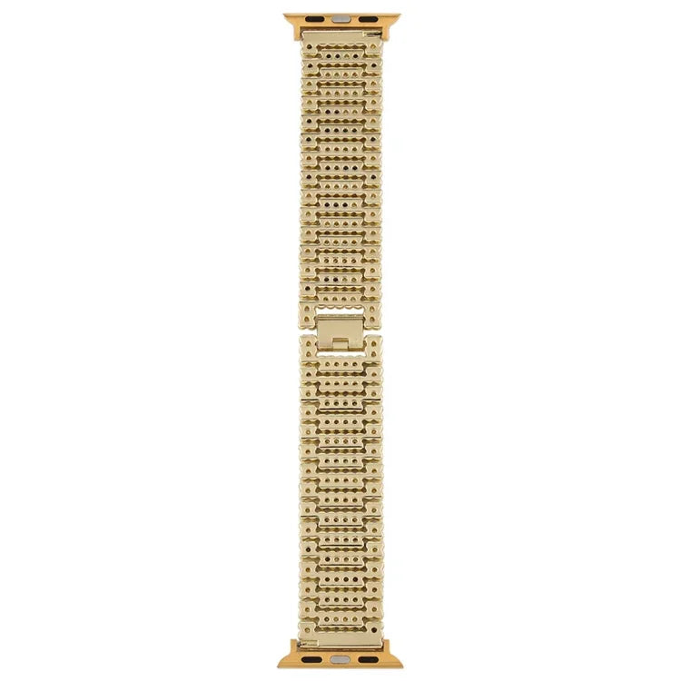 Für Apple Watch Ultra 49mm&Watch Ultra 2 49mm / Series 10 46mm / 9&8&7 45mm / SE 3&SE 2&6&SE&5&4 44mm / 3&2&1 42mm Neun-Perlen-Edelstahlarmband, Für Apple Watch Series 7 45mm / 6 & SE & 5 & 4 44mm / 3 & 2 & 1 42mm