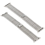 Für Apple Watch Ultra 49mm&Watch Ultra 2 49mm / Series 10 46mm / 9&8&7 45mm / SE 3&SE 2&6&SE&5&4 44mm / 3&2&1 42mm Neun-Perlen-Edelstahlarmband, Für Apple Watch Series 7 45mm / 6 & SE & 5 & 4 44mm / 3 & 2 & 1 42mm