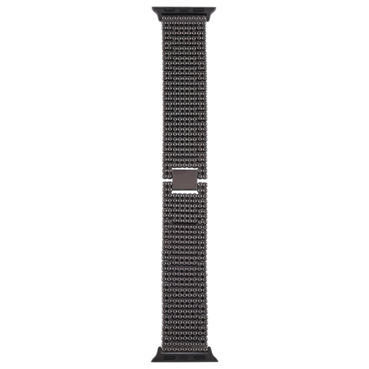 Neun-Perlen-Armband aus Edelstahl für Apple Watch Series 7 (41 mm), 6, SE, 5, 4 (40 mm), 3, 2 und 1 (38 mm)