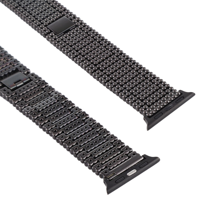 Neun-Perlen-Armband aus Edelstahl für Apple Watch Series 7 (41 mm), 6, SE, 5, 4 (40 mm), 3, 2 und 1 (38 mm)