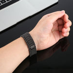 Neun-Perlen-Armband aus Edelstahl für Apple Watch Series 7 (41 mm), 6, SE, 5, 4 (40 mm), 3, 2 und 1 (38 mm)