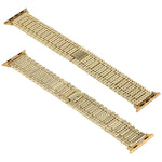 Neun-Perlen-Armband aus Edelstahl für Apple Watch Series 7 (41 mm), 6, SE, 5, 4 (40 mm), 3, 2 und 1 (38 mm)