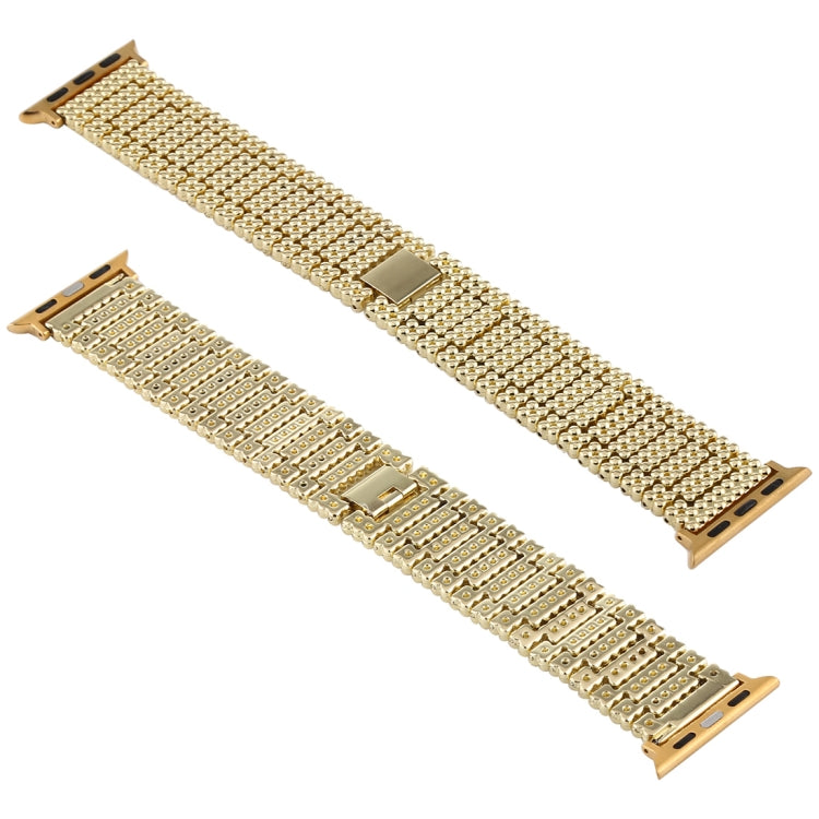Neun-Perlen-Armband aus Edelstahl für Apple Watch Series 7 (41 mm), 6, SE, 5, 4 (40 mm), 3, 2 und 1 (38 mm)