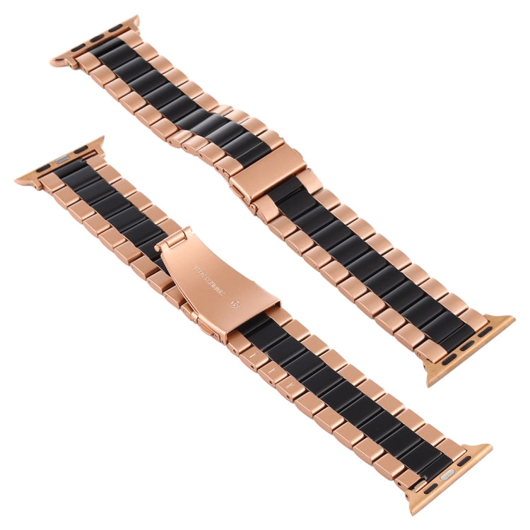 Edelstahl-Armband für Apple Watch Series 10 (42 mm), 9, 8 und 7 (41 mm), SE 3, SE 2, 6, SE, 5 und 4 (40 mm) sowie 3, 2 und 1 (38 mm).
