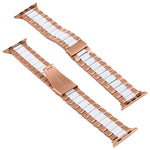 Edelstahl-Armband für Apple Watch Series 10 (42 mm), 9, 8 und 7 (41 mm), SE 3, SE 2, 6, SE, 5 und 4 (40 mm) sowie 3, 2 und 1 (38 mm).
