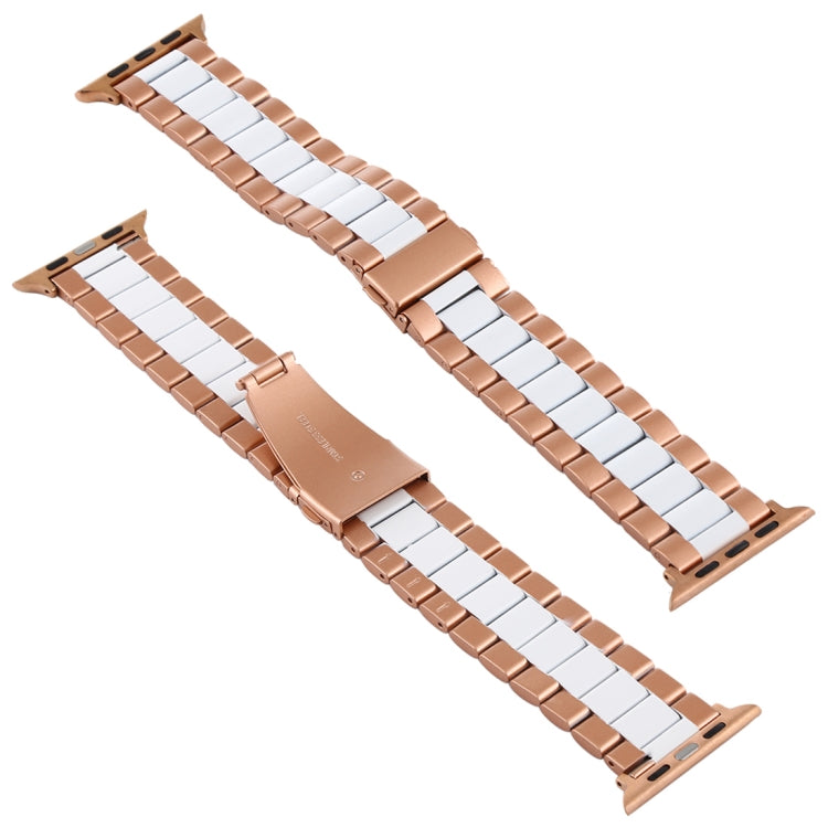 Edelstahl-Armband für Apple Watch Series 10 (42 mm), 9, 8 und 7 (41 mm), SE 3, SE 2, 6, SE, 5 und 4 (40 mm) sowie 3, 2 und 1 (38 mm).