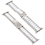 Edelstahl-Armband für Apple Watch Series 10 (42 mm), 9, 8 und 7 (41 mm), SE 3, SE 2, 6, SE, 5 und 4 (40 mm) sowie 3, 2 und 1 (38 mm).