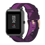 20mm Stripe Weave Nylon Wrist Strap Watch Band for Huami Amazfit GTR 42mm / GTS / BIP / BIP Lite