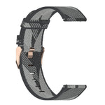 20 mm breites, gestreiftes Nylon-Armband für Galaxy Watch 42 mm, Galaxy Active/Active 2, Gear Sport, S2 Classic