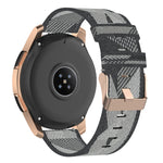 20 mm breites, gestreiftes Nylon-Armband für Galaxy Watch 42 mm, Galaxy Active/Active 2, Gear Sport, S2 Classic
