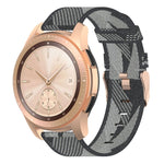 20 mm breites, gestreiftes Nylon-Armband für Galaxy Watch 42 mm, Galaxy Active/Active 2, Gear Sport, S2 Classic