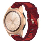 20 mm breites, gestreiftes Nylon-Armband für Galaxy Watch 42 mm, Galaxy Active/Active 2, Gear Sport, S2 Classic
