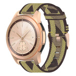 20 mm breites, gestreiftes Nylon-Armband für Galaxy Watch 42 mm, Galaxy Active/Active 2, Gear Sport, S2 Classic