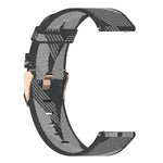 22 mm breites, gestreiftes Nylon-Armband für Huawei GT / GT2 46 mm, Honor Magic Watch 2 46 mm / Magic