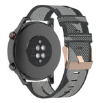 22 mm breites, gestreiftes Nylon-Armband für Huawei GT / GT2 46 mm, Honor Magic Watch 2 46 mm / Magic