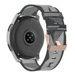22 mm breites, gestreiftes Nylon-Armband für Galaxy Watch 46 mm / Gear S3