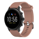 22mm Texture Silicone Wrist Strap Watch Band for Fossil Gen 5 Carlyle, Gen 5 Julianna, Gen 5 Garrett, Gen 5 Carlyle HR