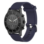 22mm Texture Silicone Wrist Strap Watch Band for Fossil Hybrid Smartwatch HR, Male Gen 4 Explorist HR, Male Sport