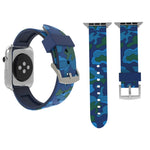 Für Apple Watch Series 3, 2 und 1 (38 mm): Modisches Silikonarmband mit Camouflage-Muster, 38 mm