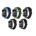 Für Apple Watch Series 3, 2 und 1 (38 mm): Modisches Silikonarmband mit Camouflage-Muster, 38 mm