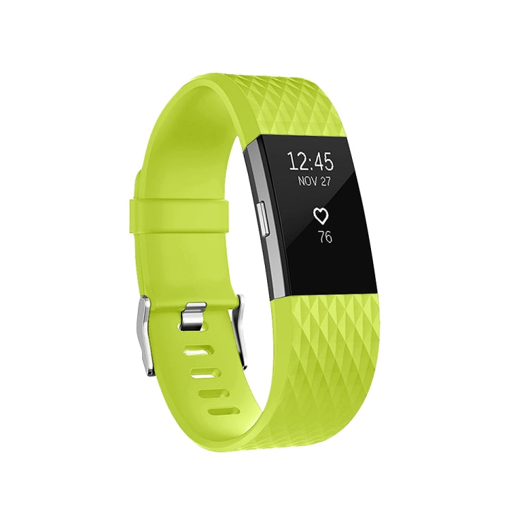 Verstellbares Sportarmband mit Diamantmuster für FITBIT Charge 2, Größe: S, 10,5 x 8,5 cm