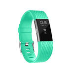 Verstellbares Sportarmband mit Diamantmuster für FITBIT Charge 2, Größe: S, 10,5 x 8,5 cm
