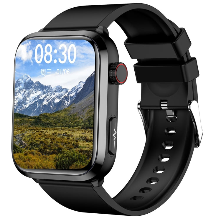 ET210 Smartwatch mit 1,91-Zoll-IPS-Bildschirm, IP67 wasserdichtem Silikonarmband und Unterstützung für Körpertemperaturüberwachung/EKG, ET210