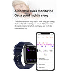 ET210 Smartwatch mit 1,91-Zoll-IPS-Bildschirm, IP67 wasserdichtem Silikonarmband und Unterstützung für Körpertemperaturüberwachung/EKG, ET210