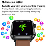 ET210 Smartwatch mit 1,91-Zoll-IPS-Bildschirm, IP67 wasserdichtem Silikonarmband und Unterstützung für Körpertemperaturüberwachung/EKG, ET210